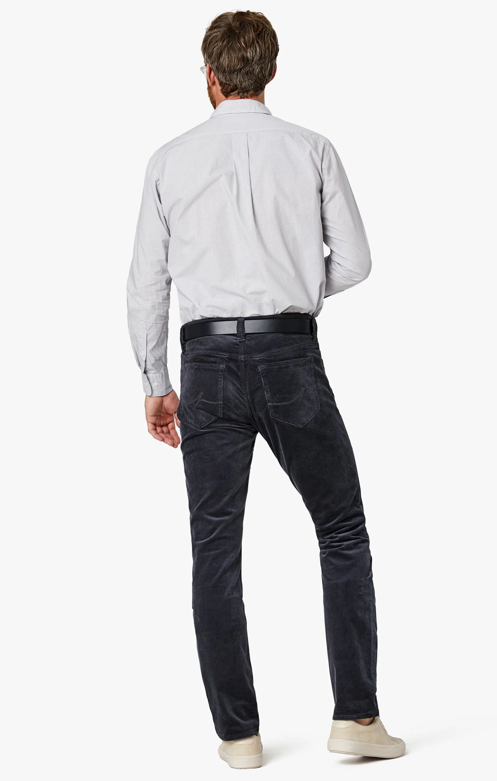 Charisma Relaxed Straight Pants in Iron Cord