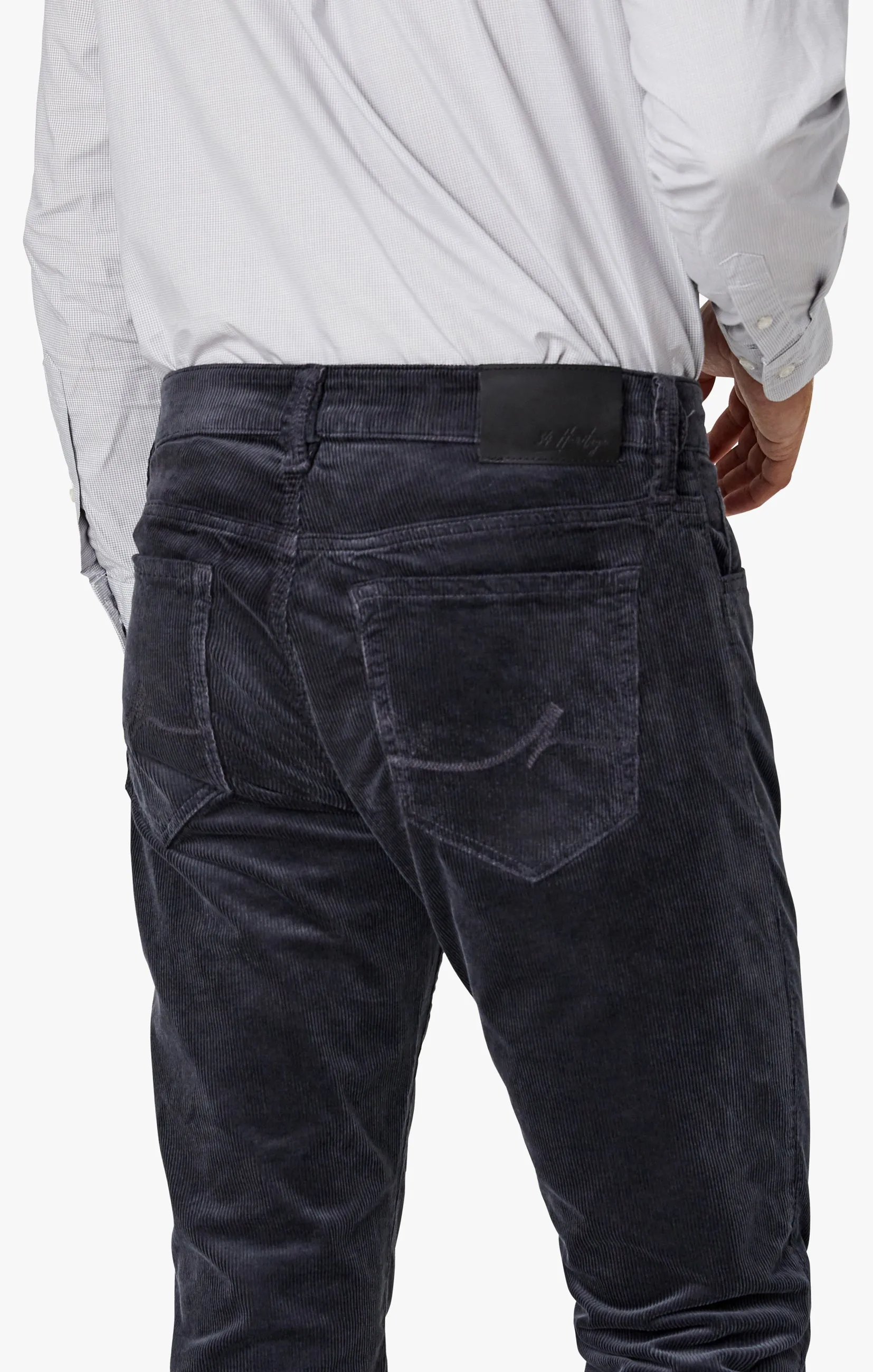 Charisma Relaxed Straight Pants in Iron Cord