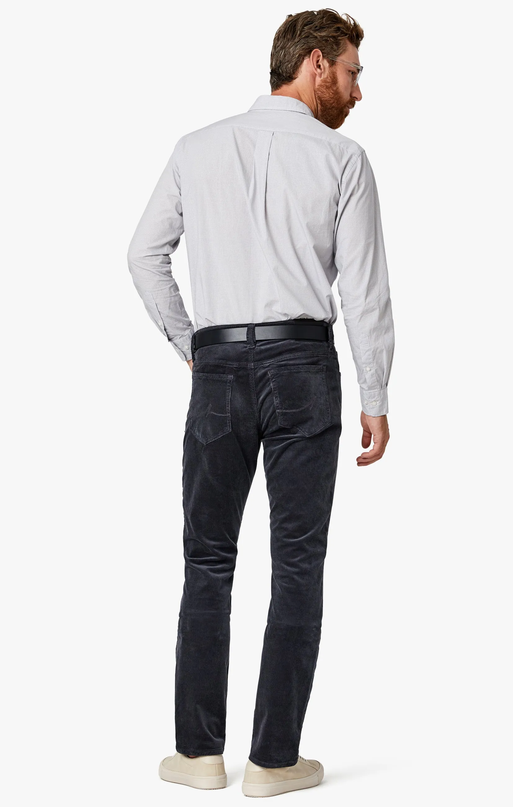 Charisma Relaxed Straight Pants in Iron Cord