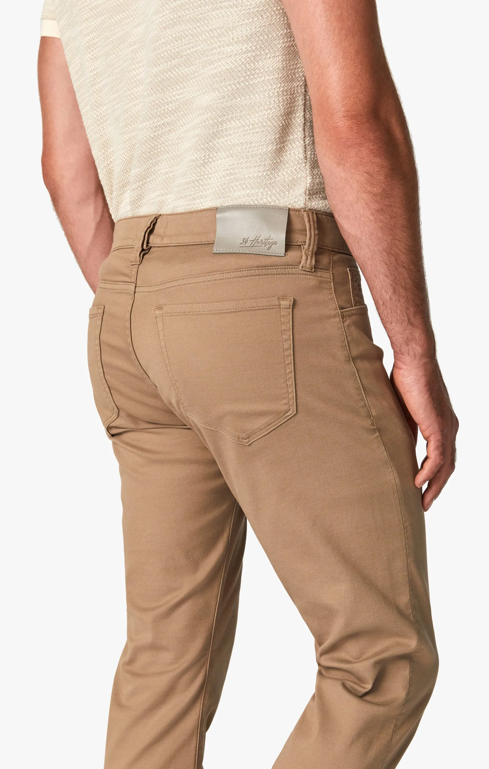 Charisma Relaxed Straight Pants In Khaki Summer Coolmax