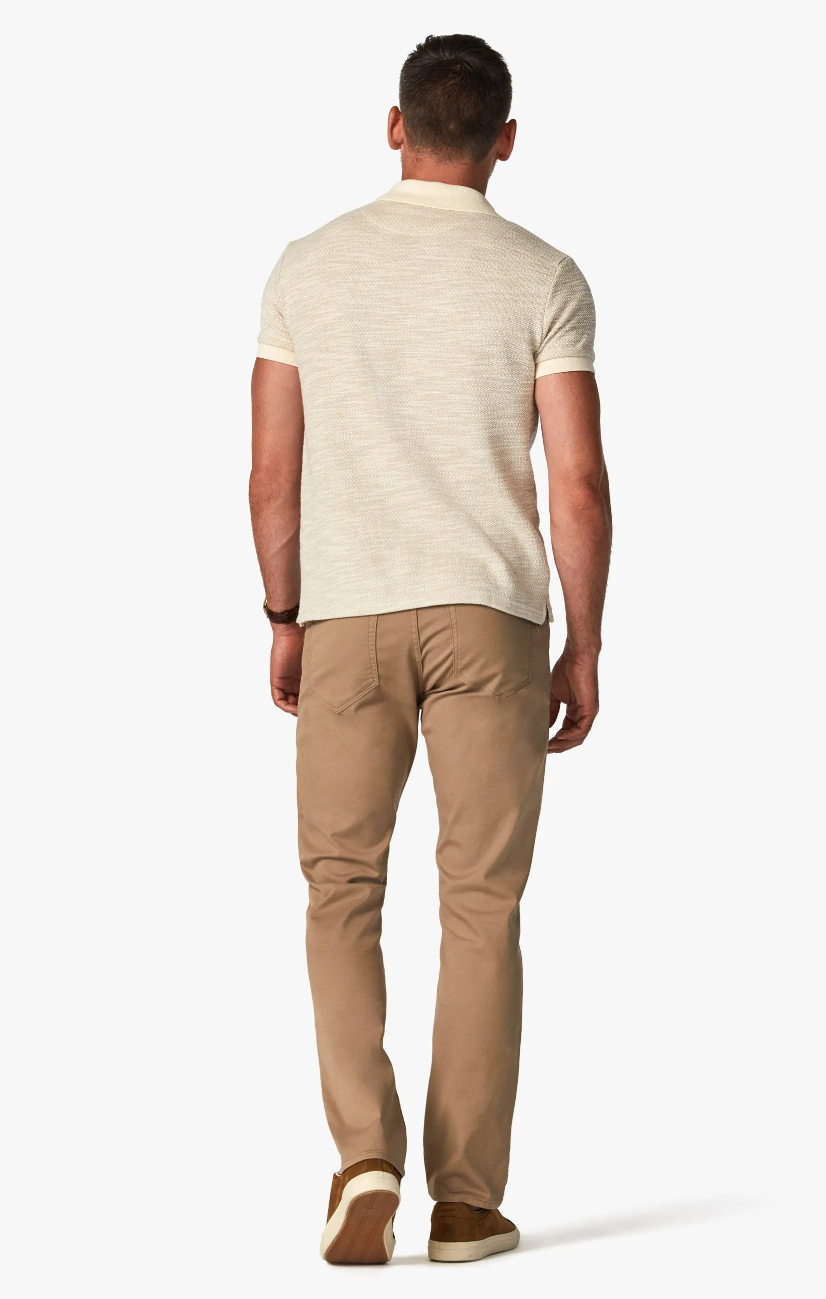 Charisma Relaxed Straight Pants In Khaki Summer Coolmax