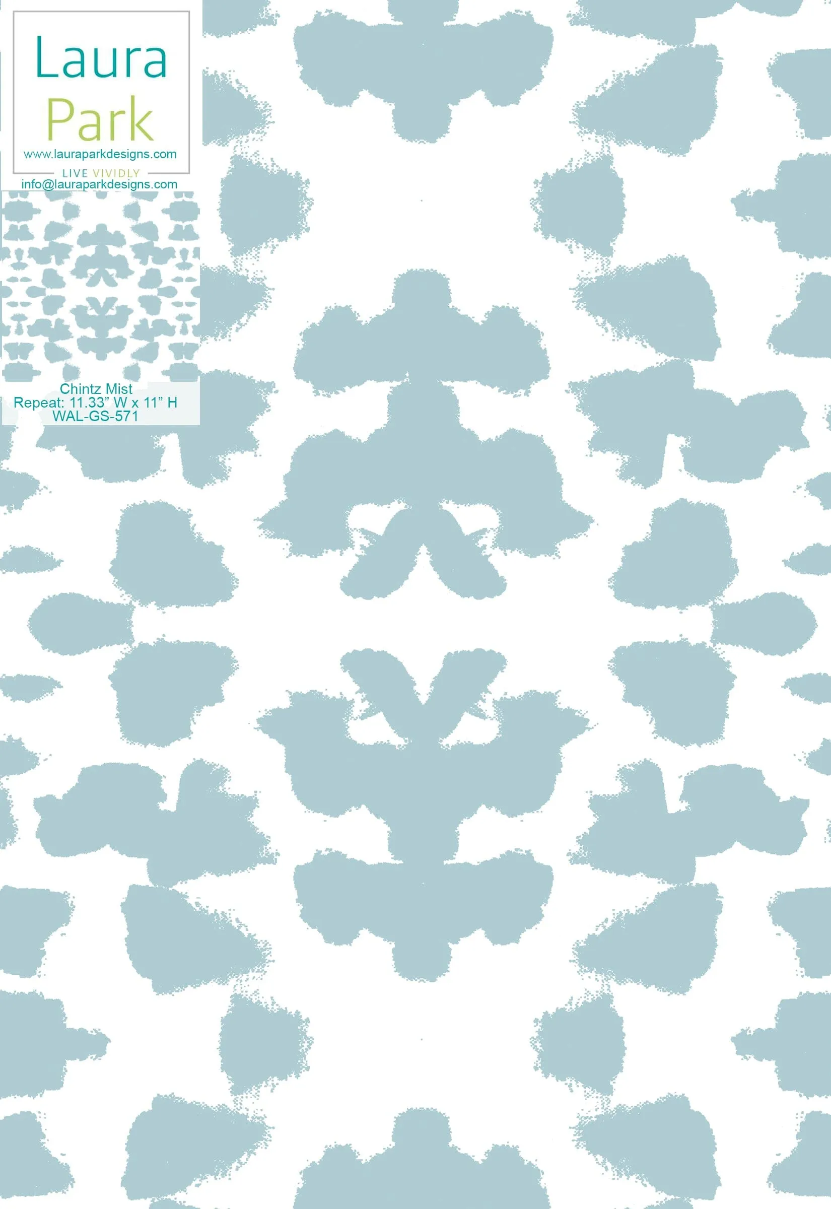 Chintz Mist Wallpaper