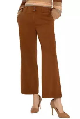 Cinch Waist Wide Leg Pants