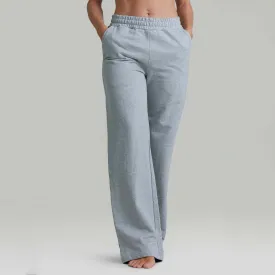 CLQ Wide Leg Trackies Grey Marle