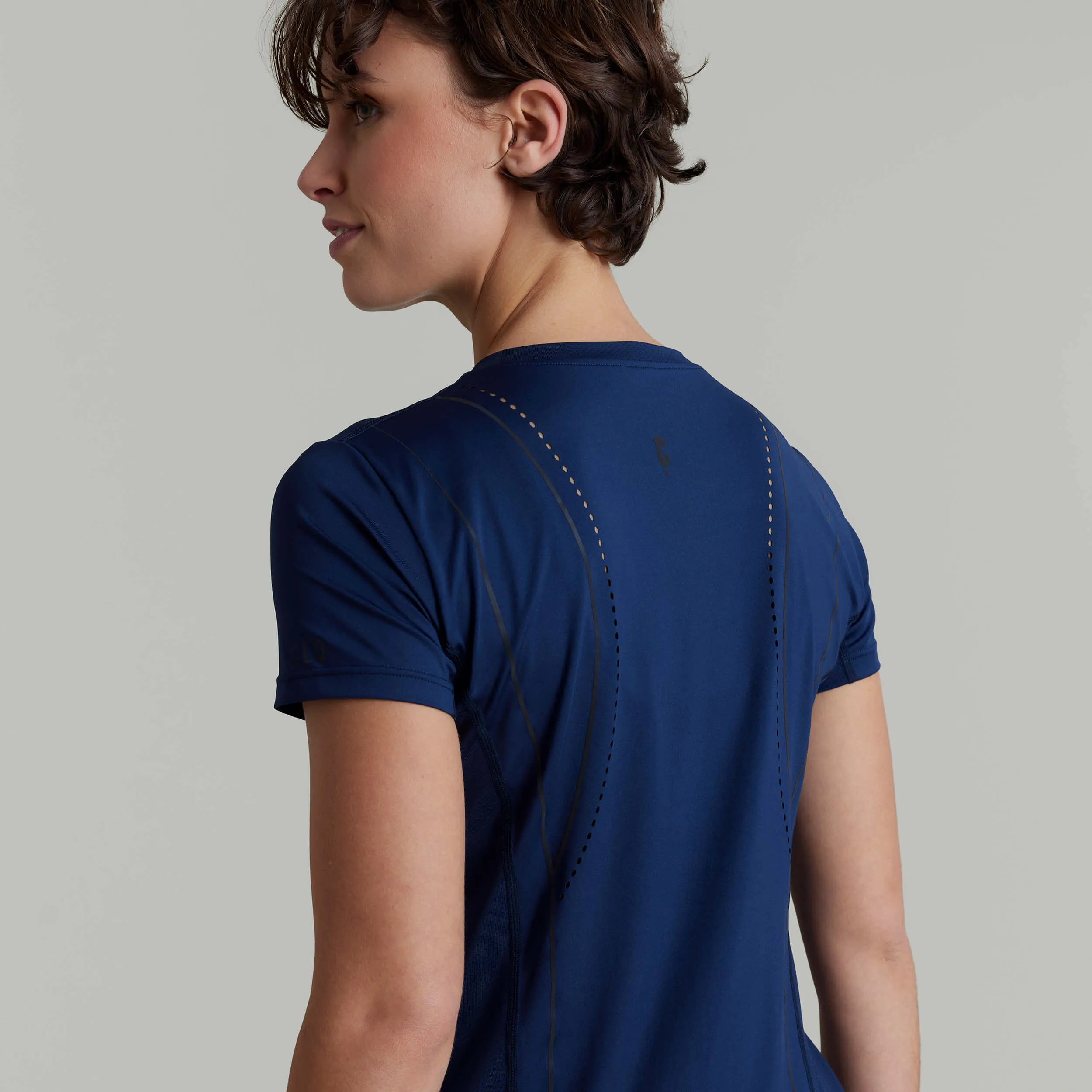 CLQ Zone Short Sleeve Top - French Navy