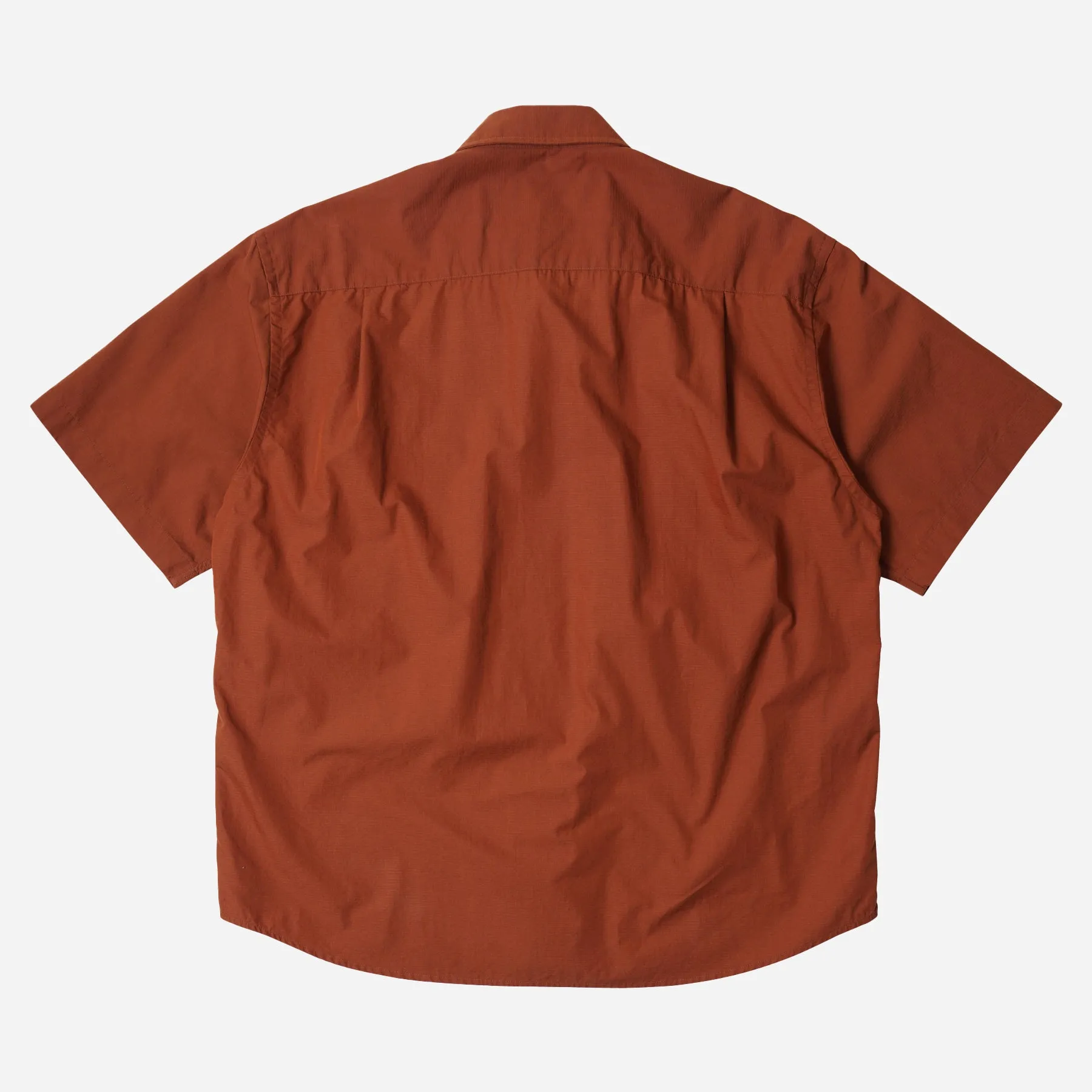 CN RIPSTOP FISHING HALF SHIRT - BRICK