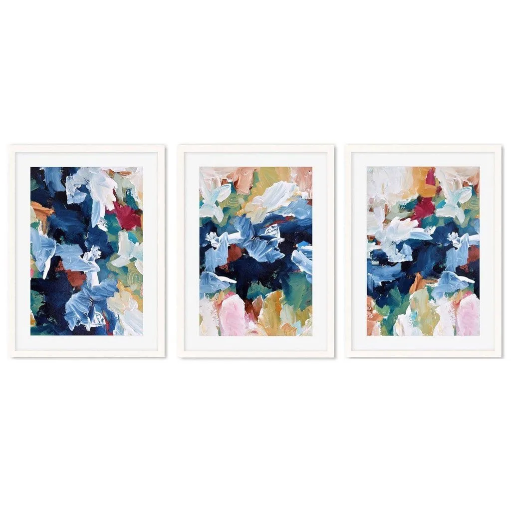 Colourful Abstract Floral - Print Set Of 3