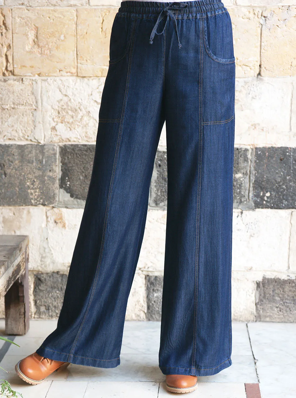 Comfort Waist Lyocell Denim Trousers