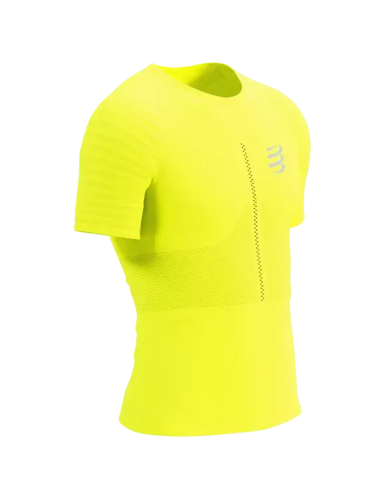 Compressport Men's Racing SS Tshirt - Safe Yellow