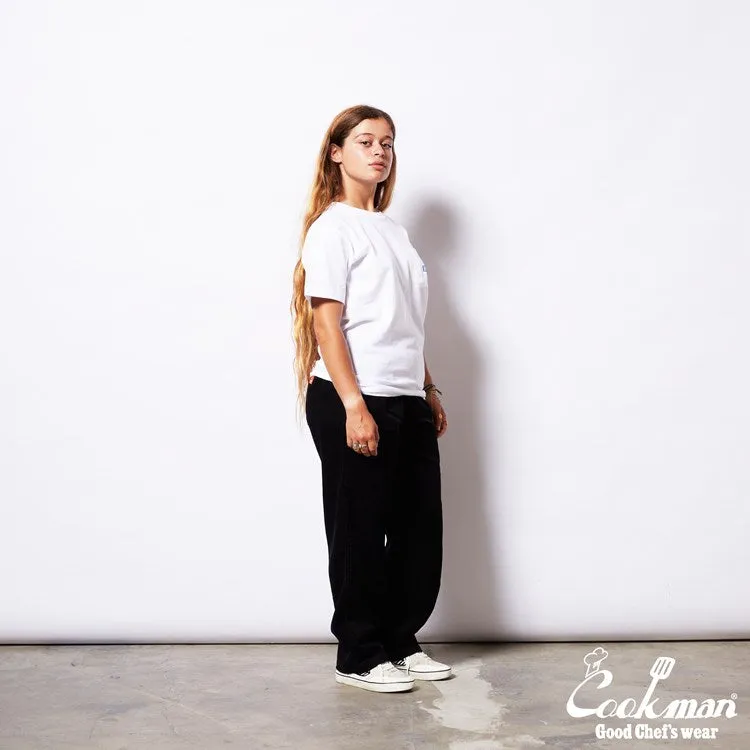 Cookman Chef Pants Semiwide- Corduroy : Black