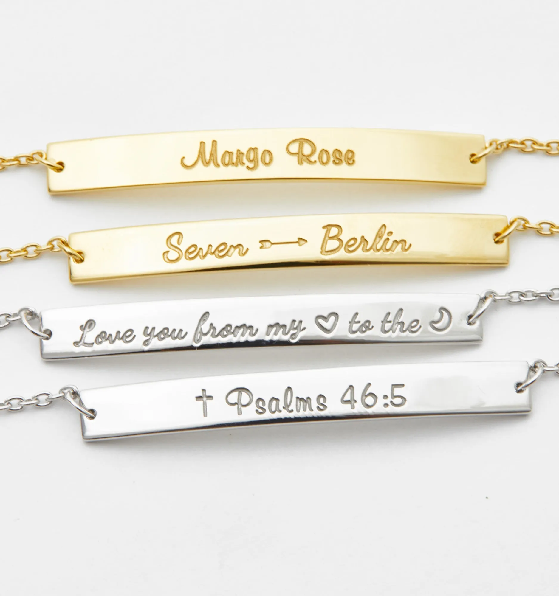 Coordinates Bar Bracelet