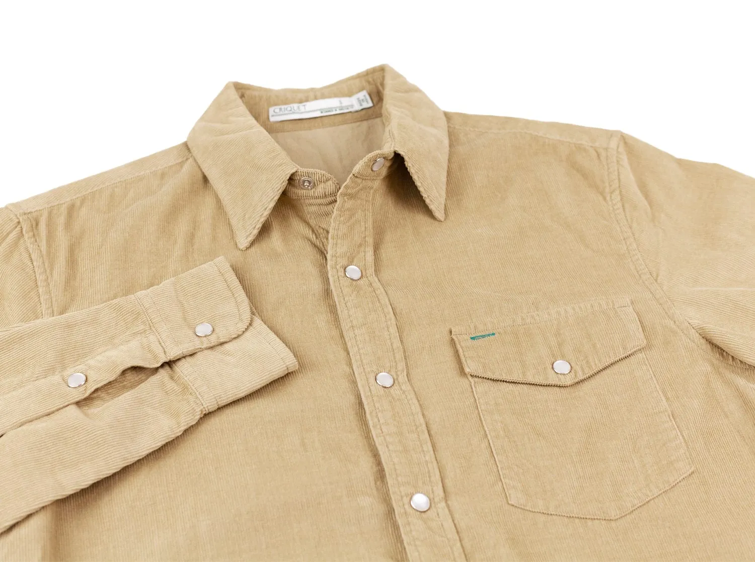 Corduroy Pearl Snap - Sand