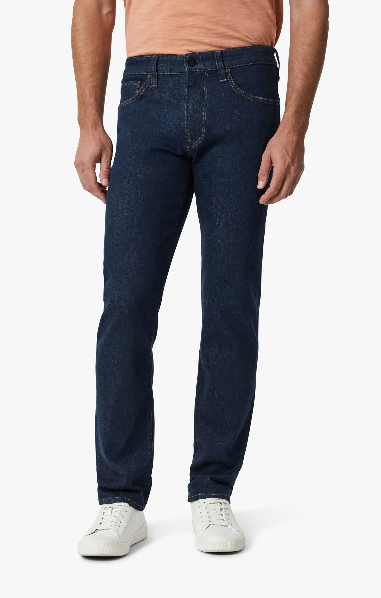 Courage Straight Leg Jeans In Rinse Selvedge