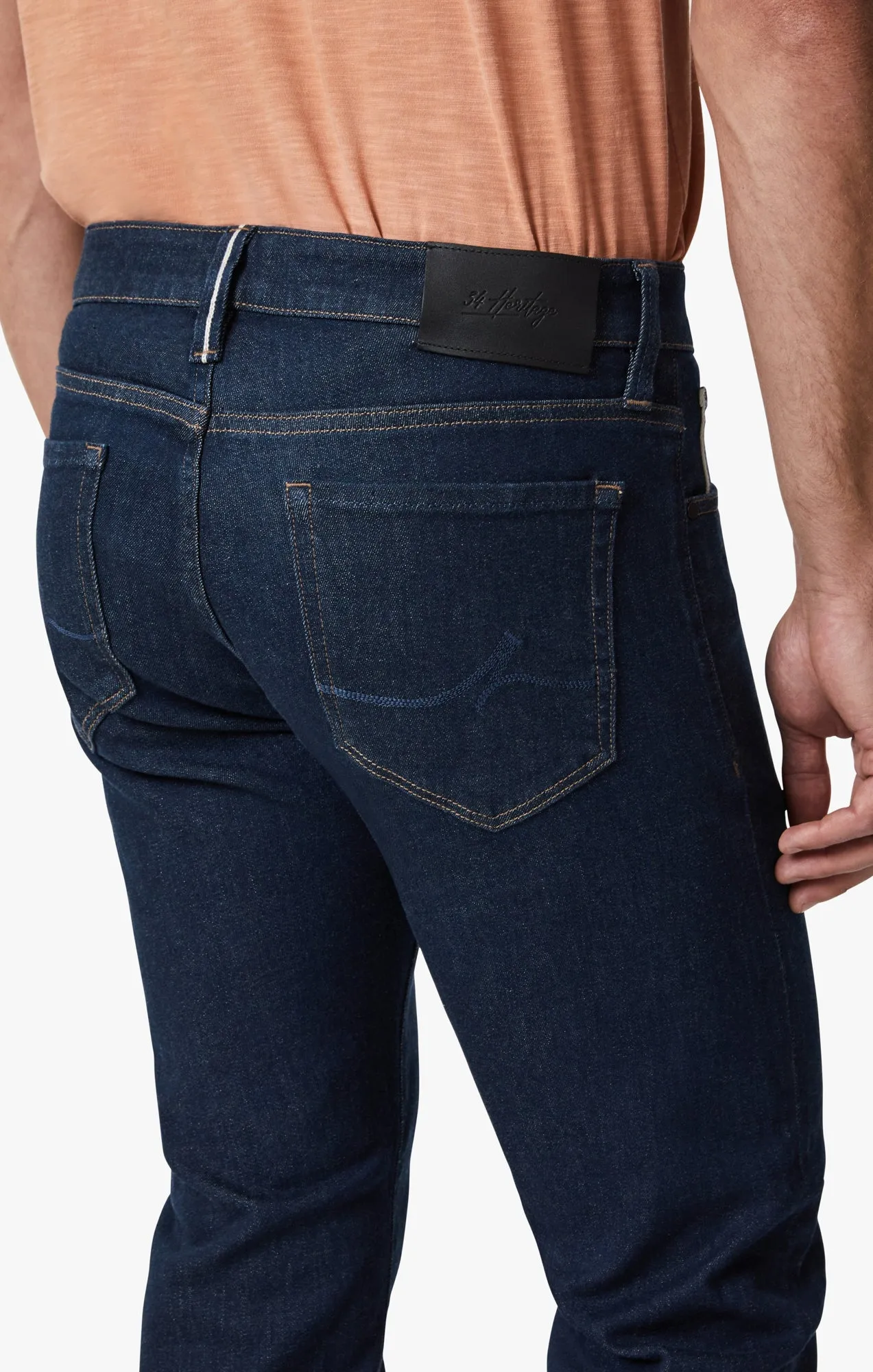 Courage Straight Leg Jeans In Rinse Selvedge