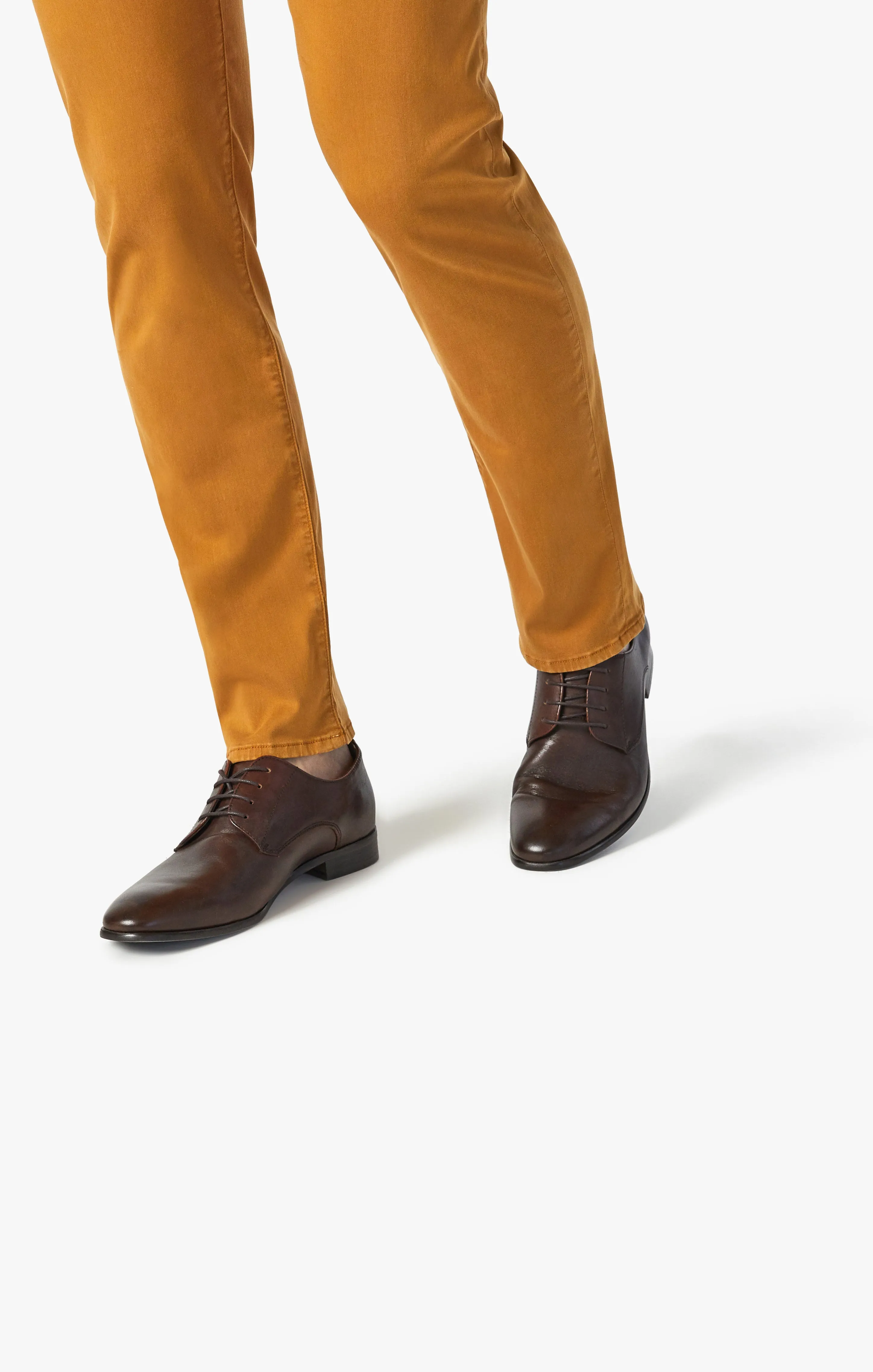 Courage Straight Leg Pants In Golden Brown Twill