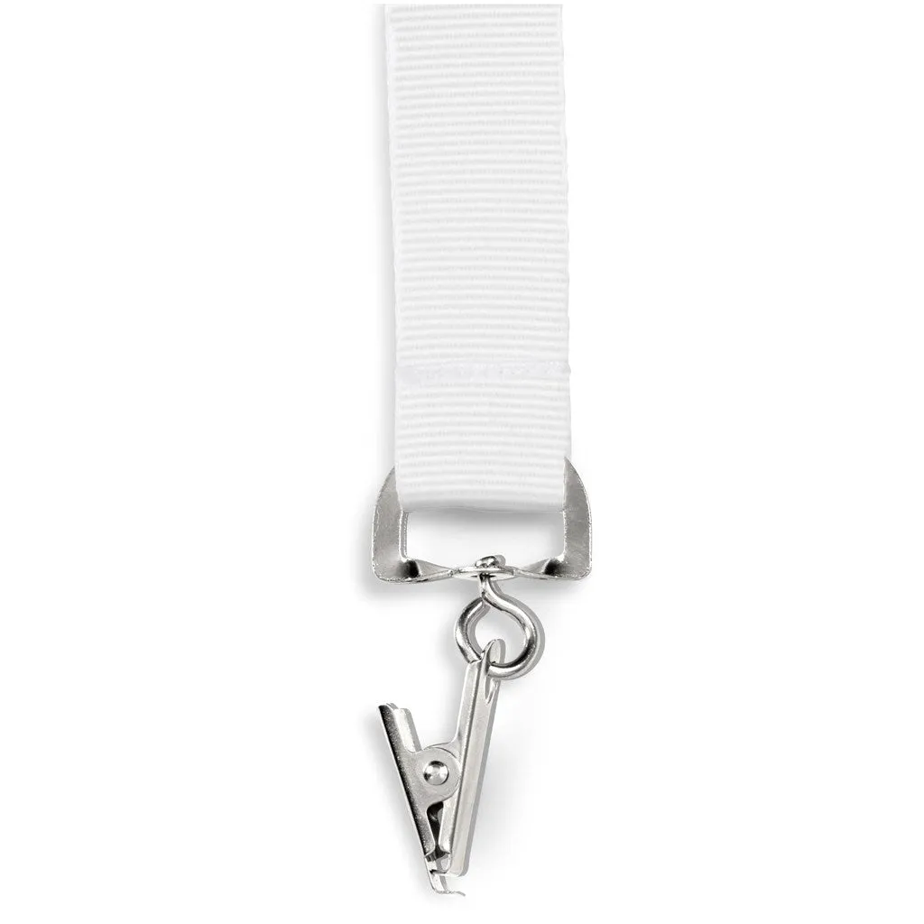 Crocodile Clip Double-Sided Sublimation Satin Lanyard