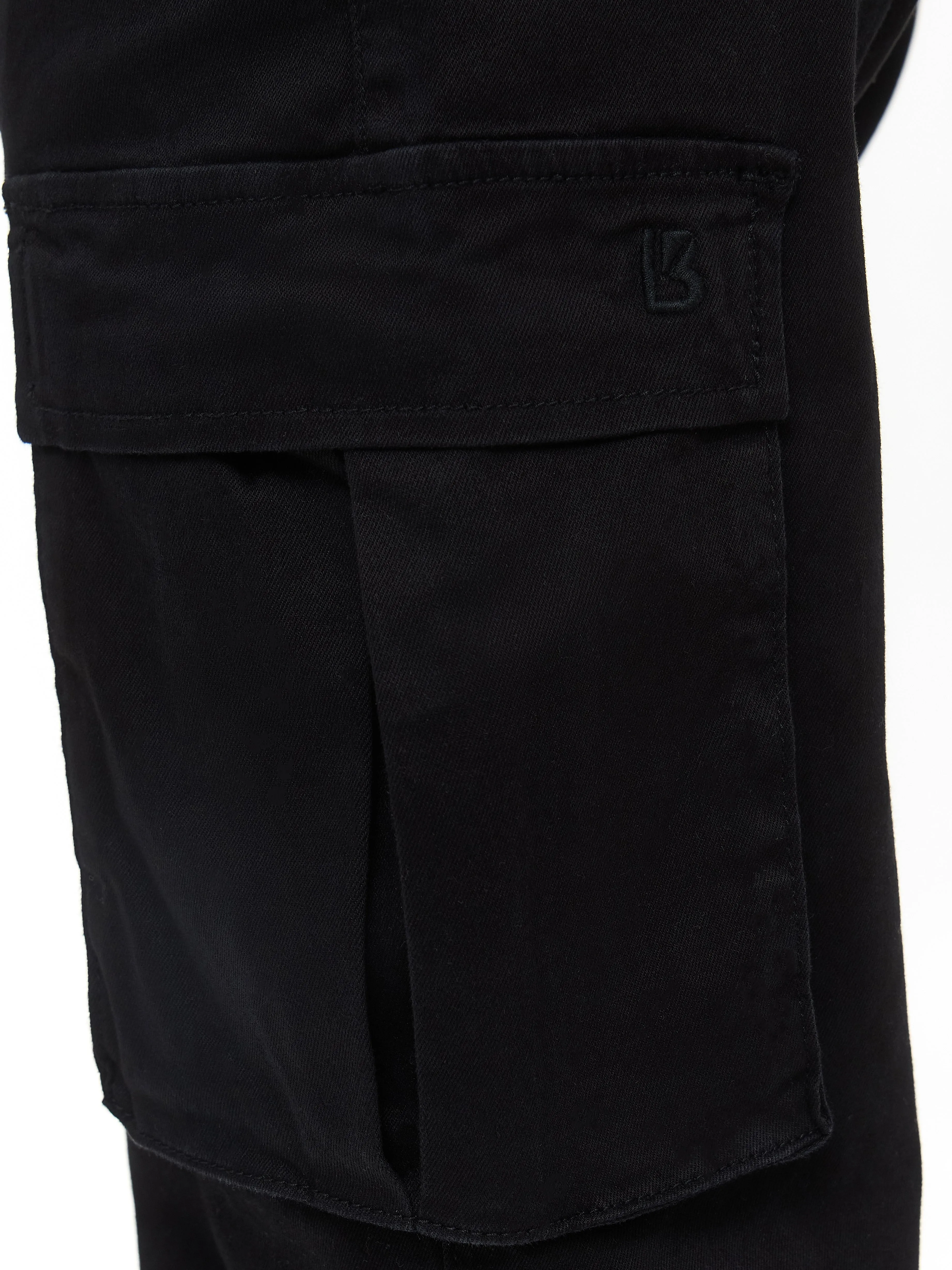 Curvy Stretch Cargo Pant - Black