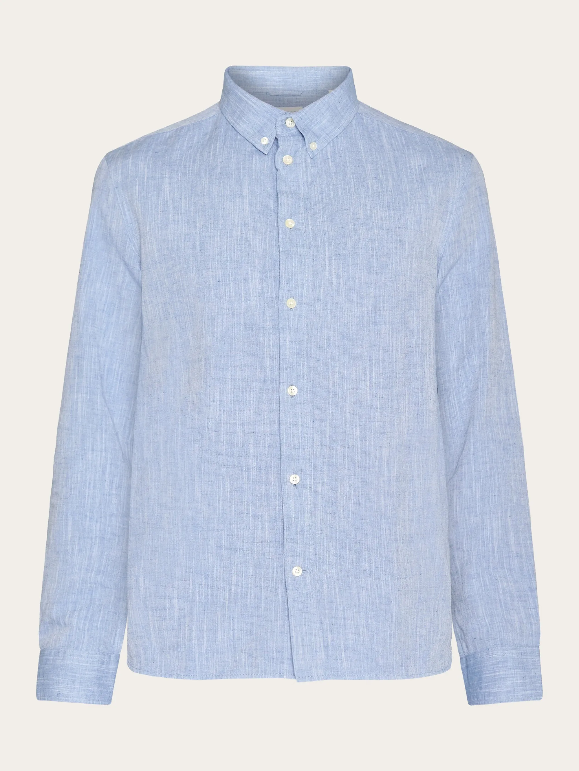 Custom fit linen shirt - Moonlight Blue