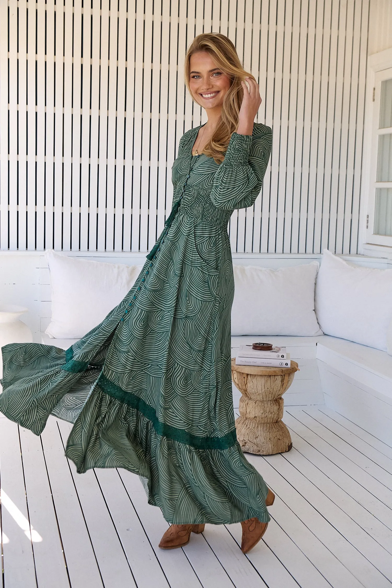 Cybele Maxi Dress - Green