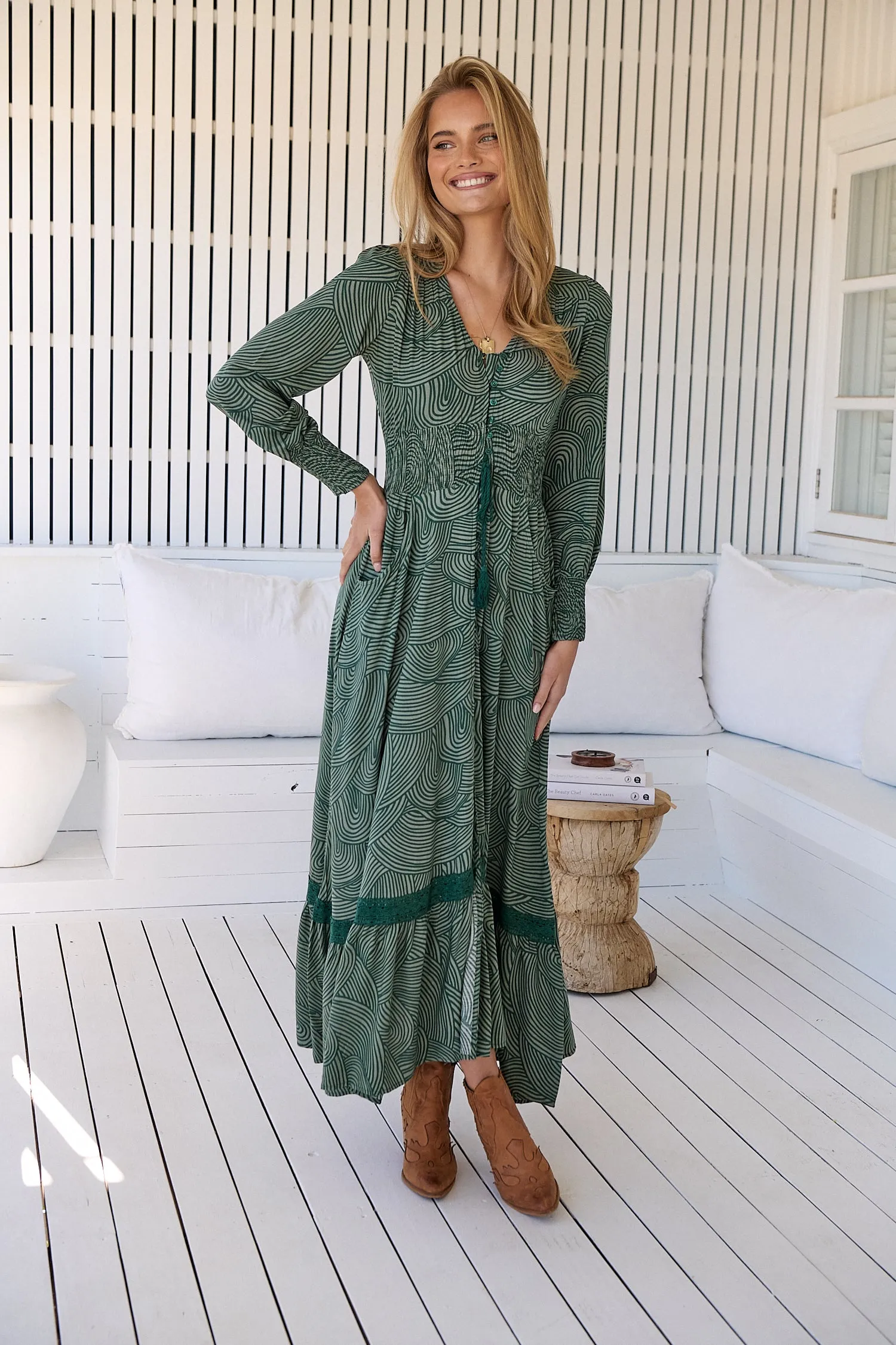 Cybele Maxi Dress - Green