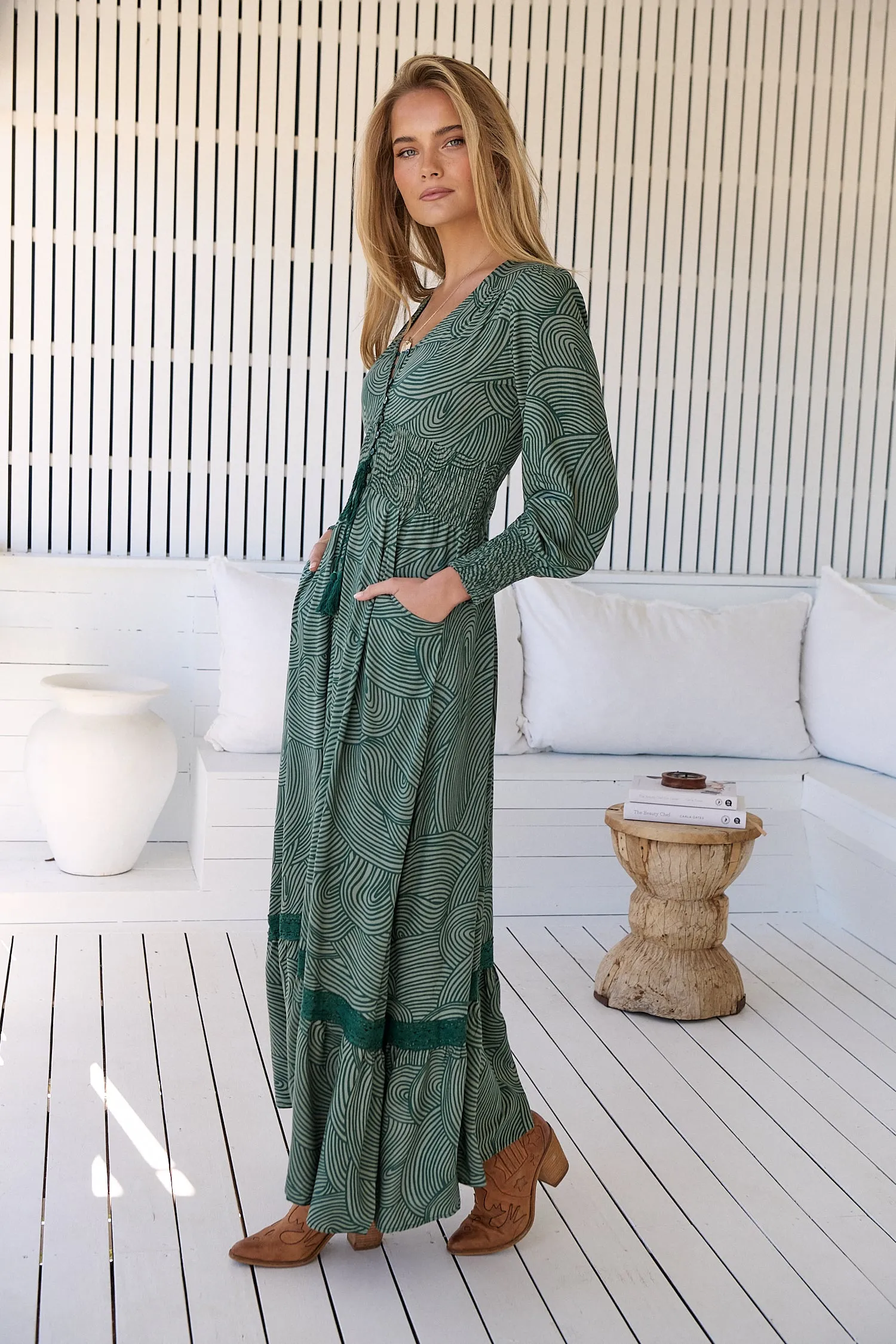 Cybele Maxi Dress - Green