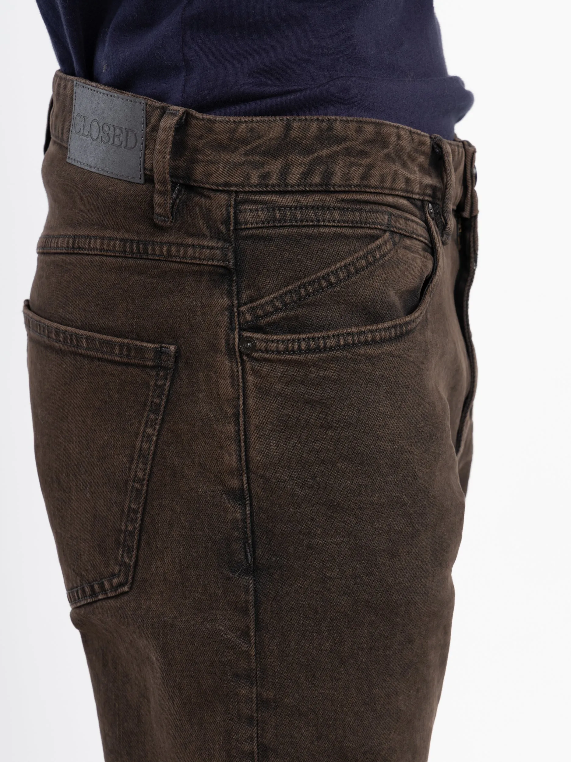 Dark Brown Cooper Tapered Jeans