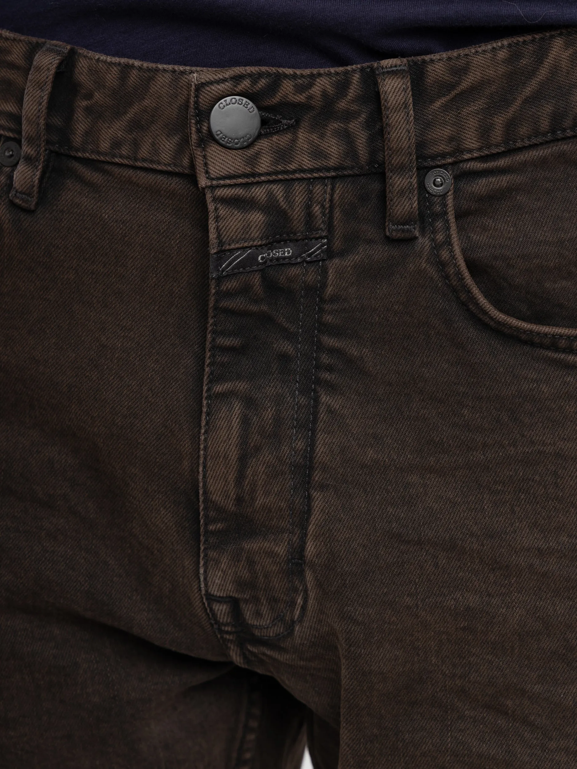 Dark Brown Cooper Tapered Jeans