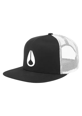 Deep Down Trucker Hat - Black / White / Black