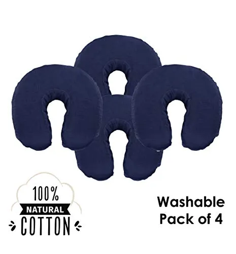 DELUXE 100% BRUSHED COTTON FACE REST COVERS (4)