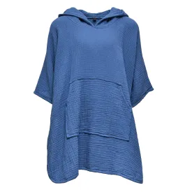 Denim Blue Beach Poncho