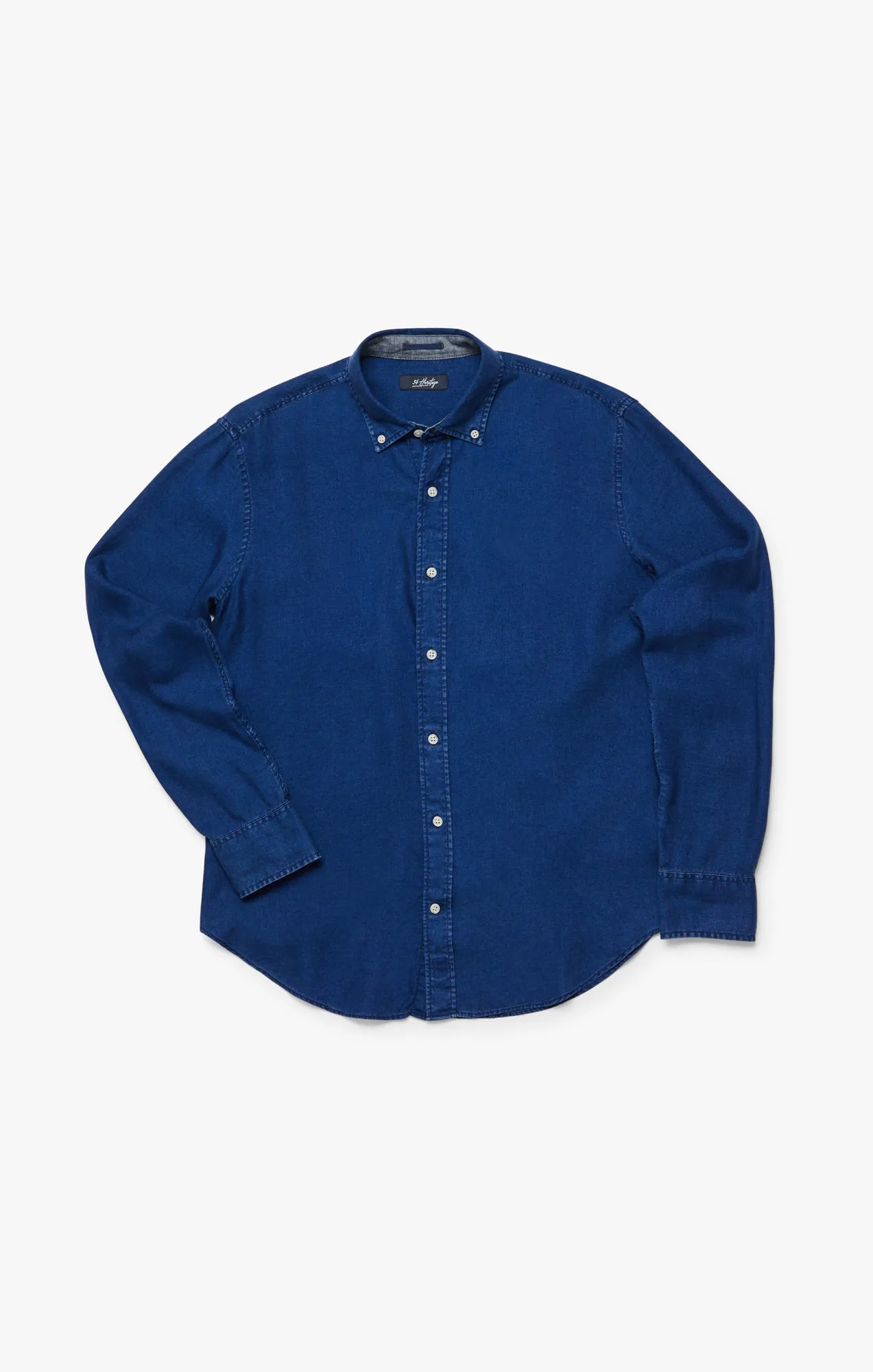 Denim Shirt In Mid Indigo