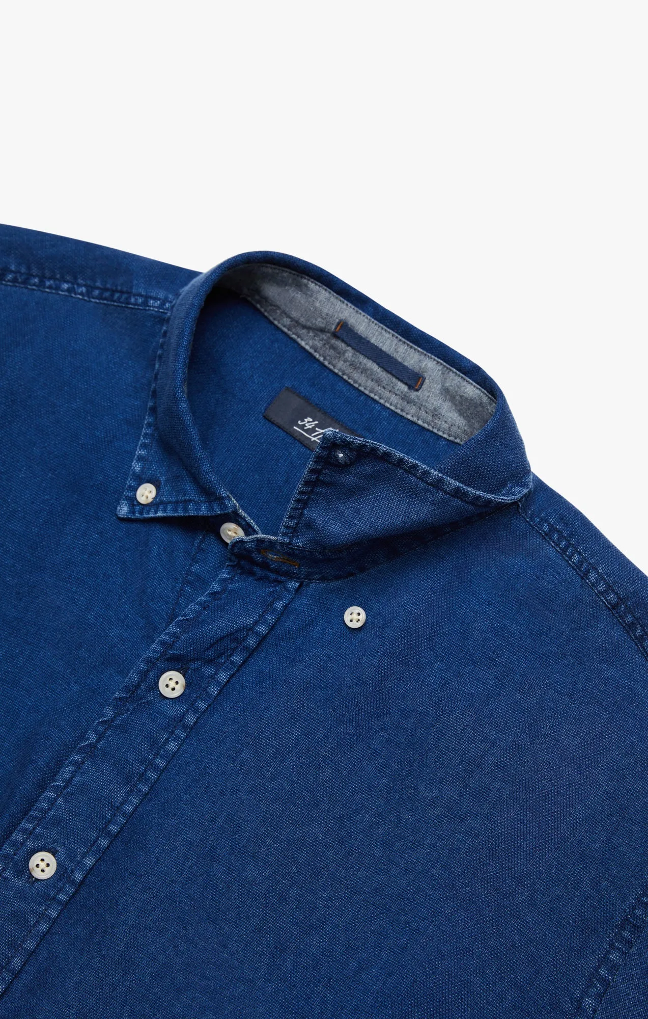 Denim Shirt In Mid Indigo