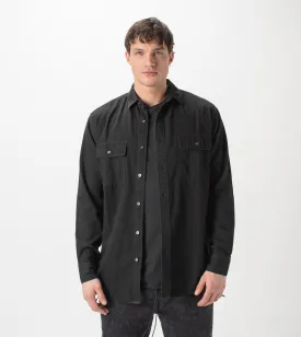 Denim Work LS Shirt Washed Black