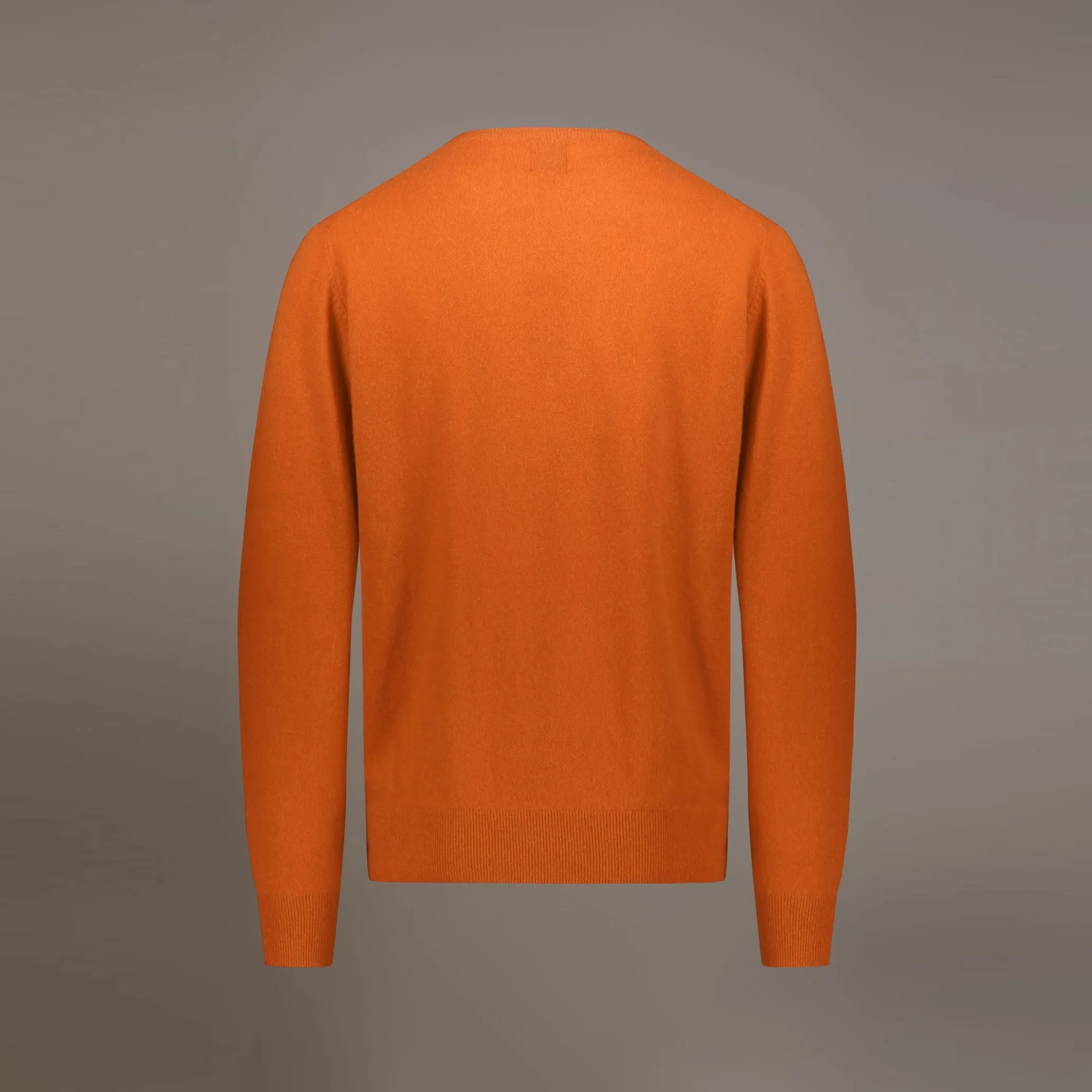 Doppelganger - Men 'Orange' Lambswool Blend Crew Neck Sweater D297