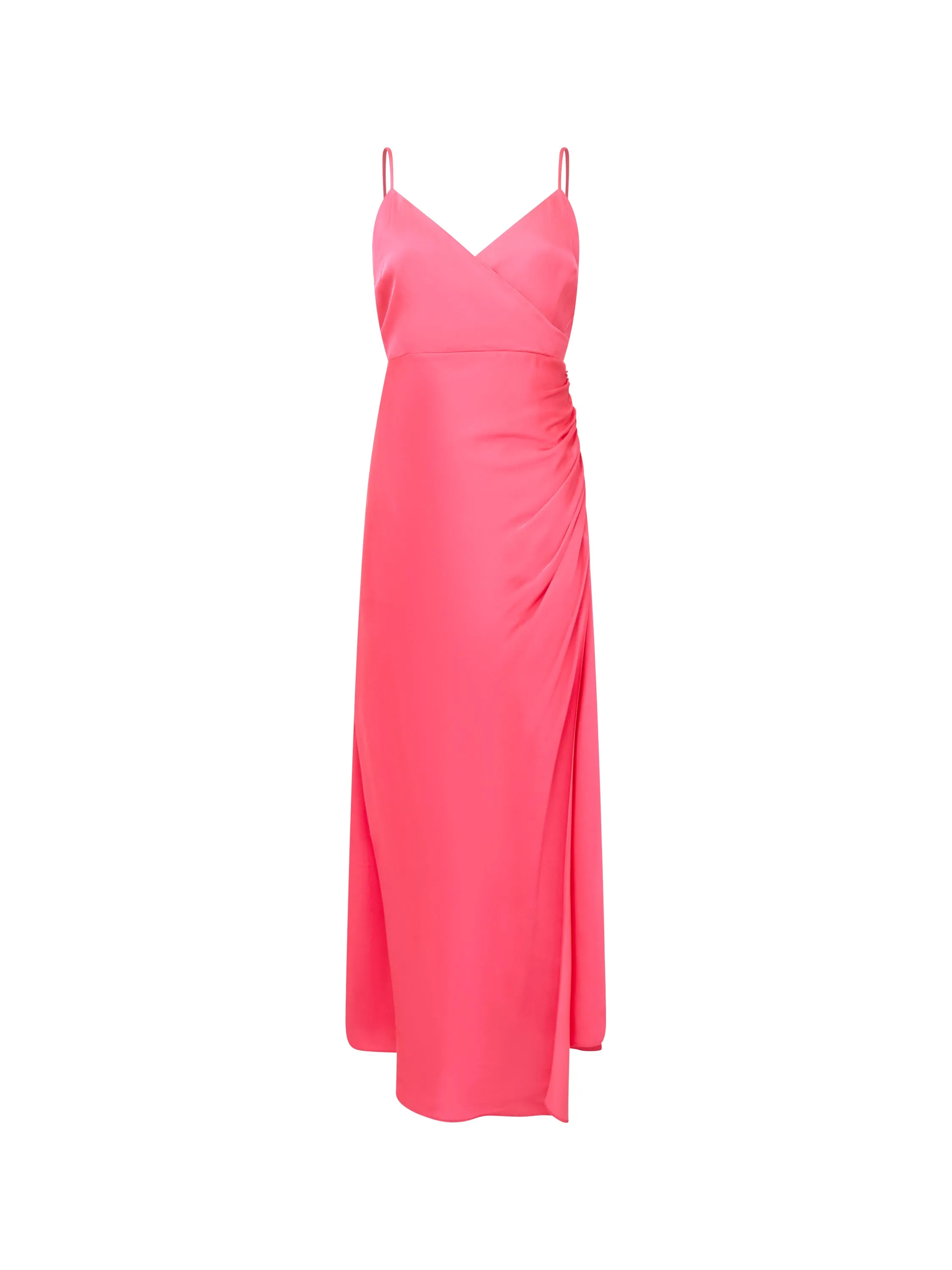 Ennis Eco Satin Slip Midi Dress