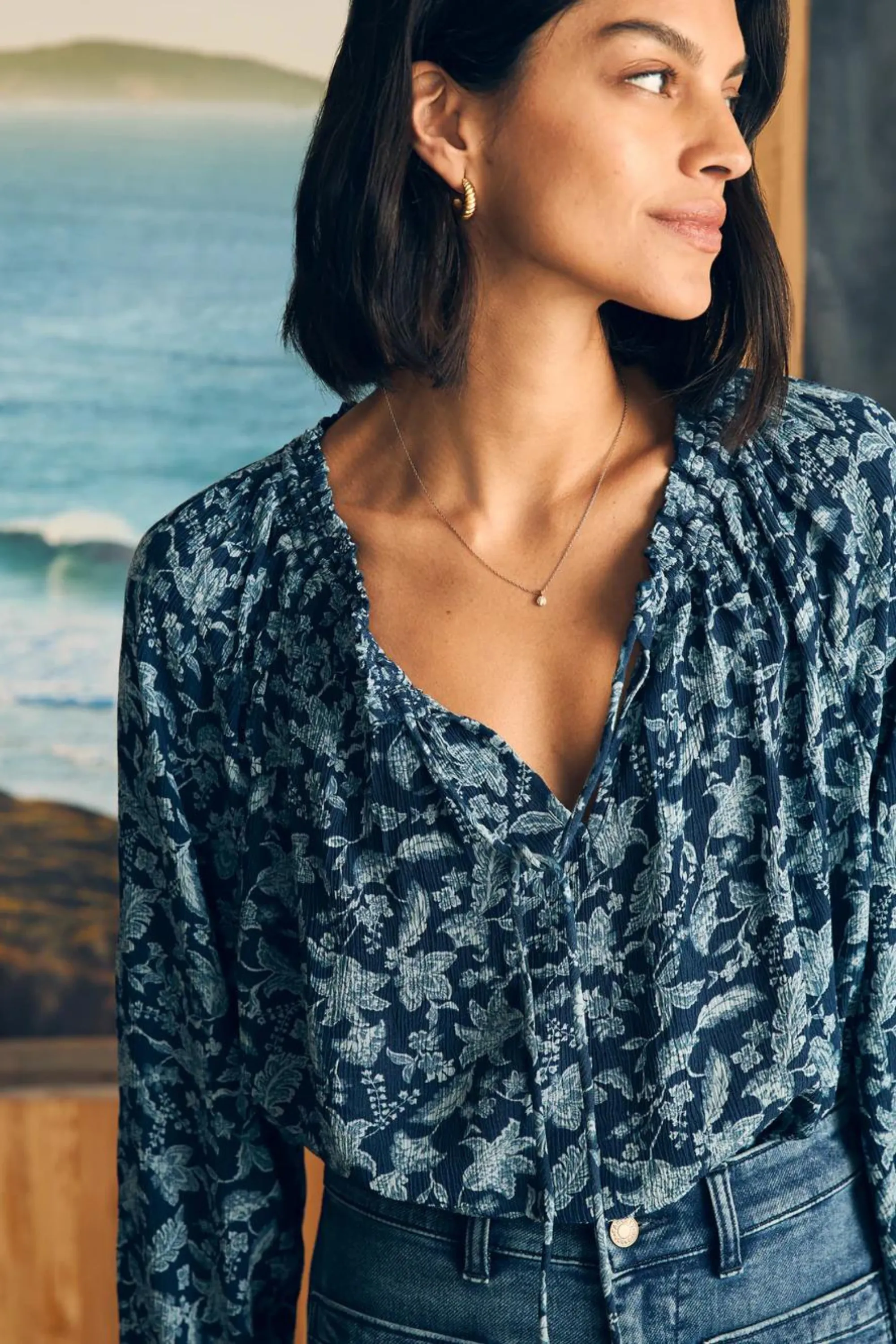 Faherty Emery Blouse