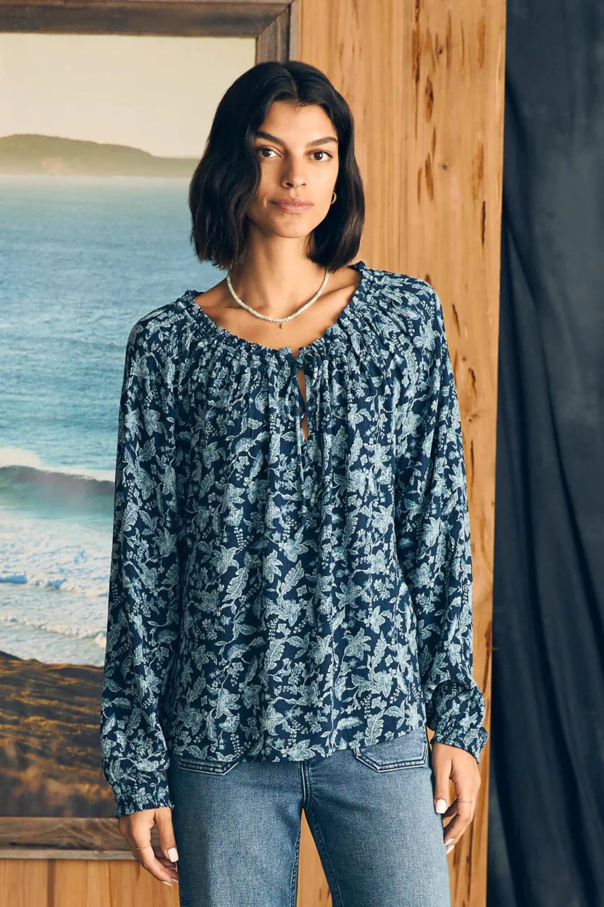 Faherty Emery Blouse