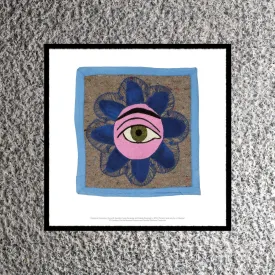 Feliciano Centurion Eye with ñandutí Print 40cm x 40cm