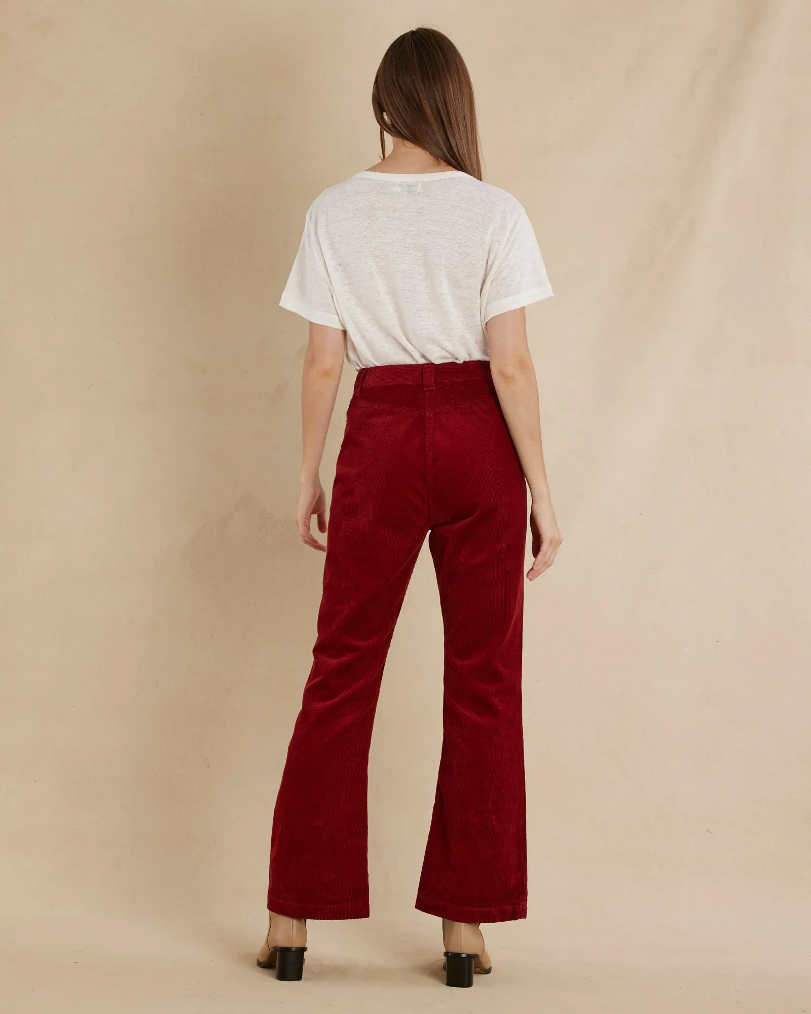 Flavie Corduroy Pant - Mahogany