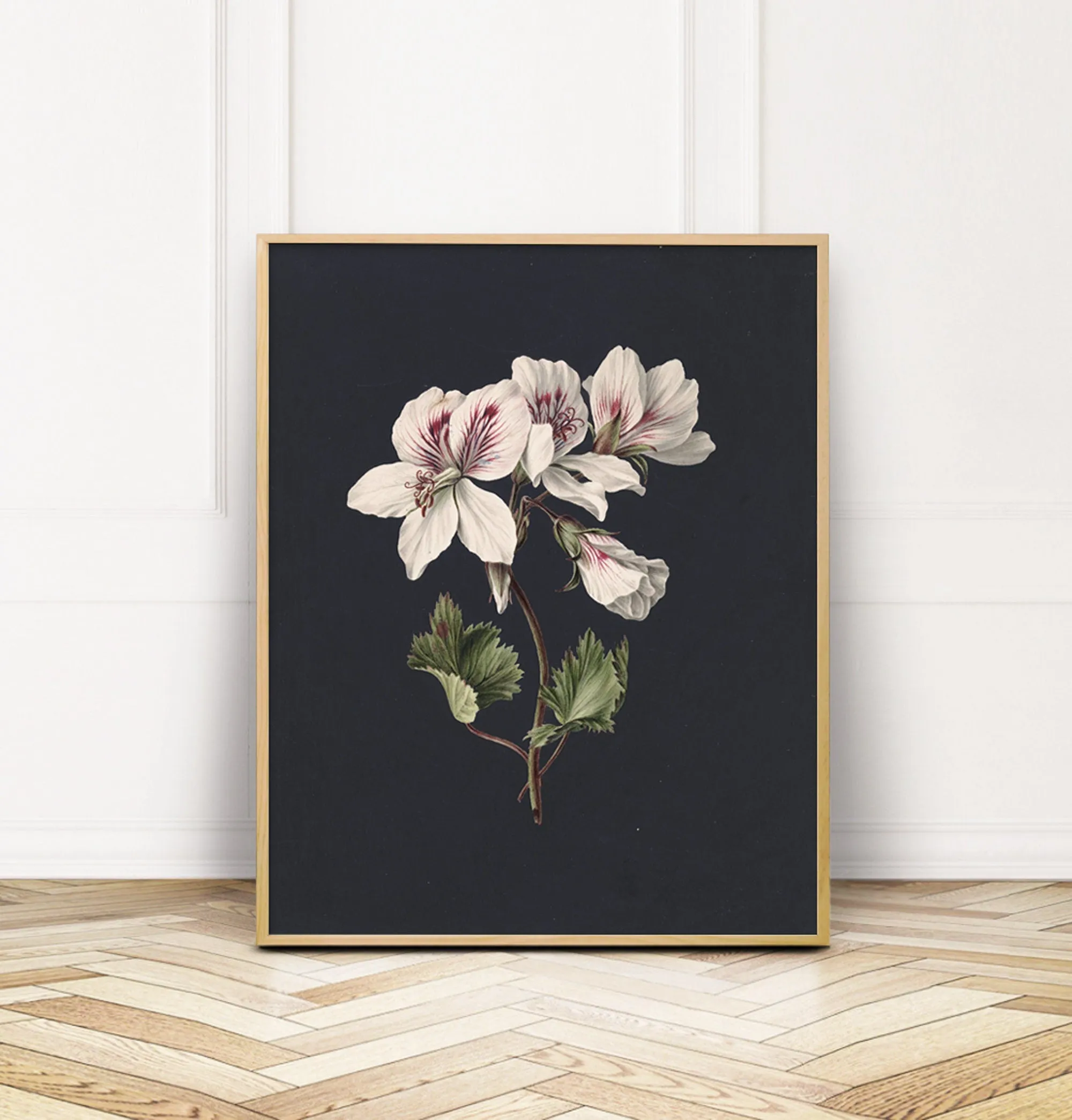 Floral Vintage Gallery Wall Art - Set of five 8x10