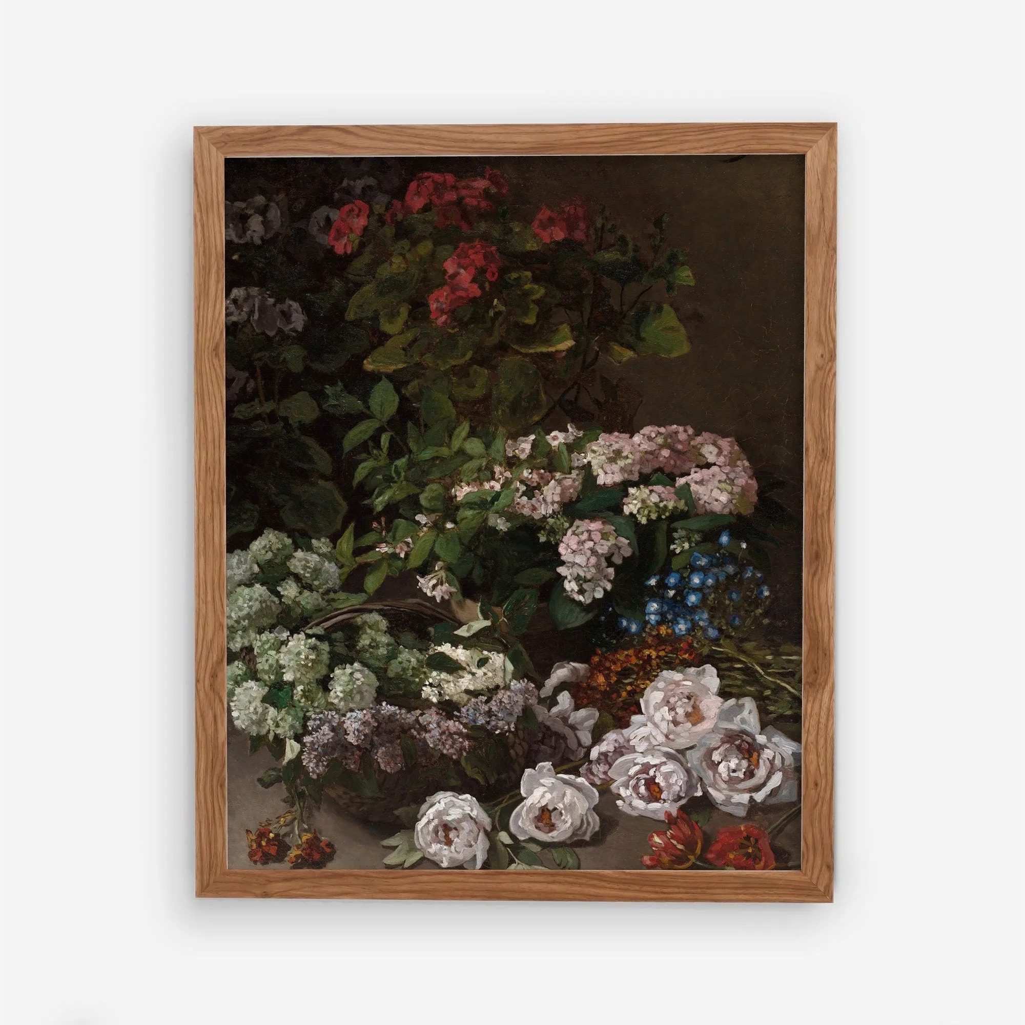 Floral Vintage Gallery Wall Art - Set of five 8x10