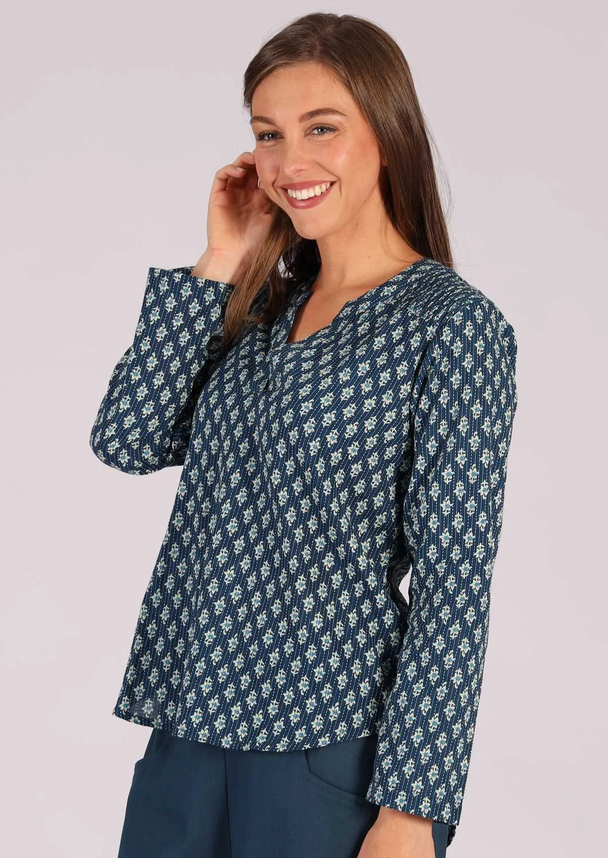 Florence Top Periwinkle