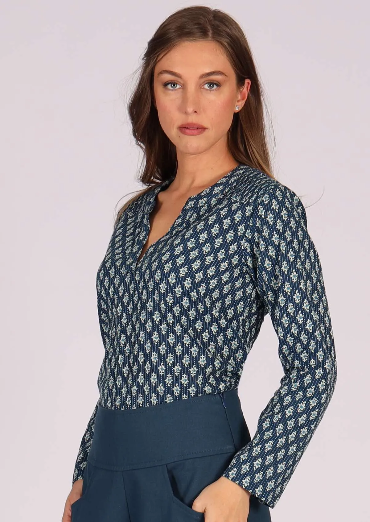 Florence Top Periwinkle