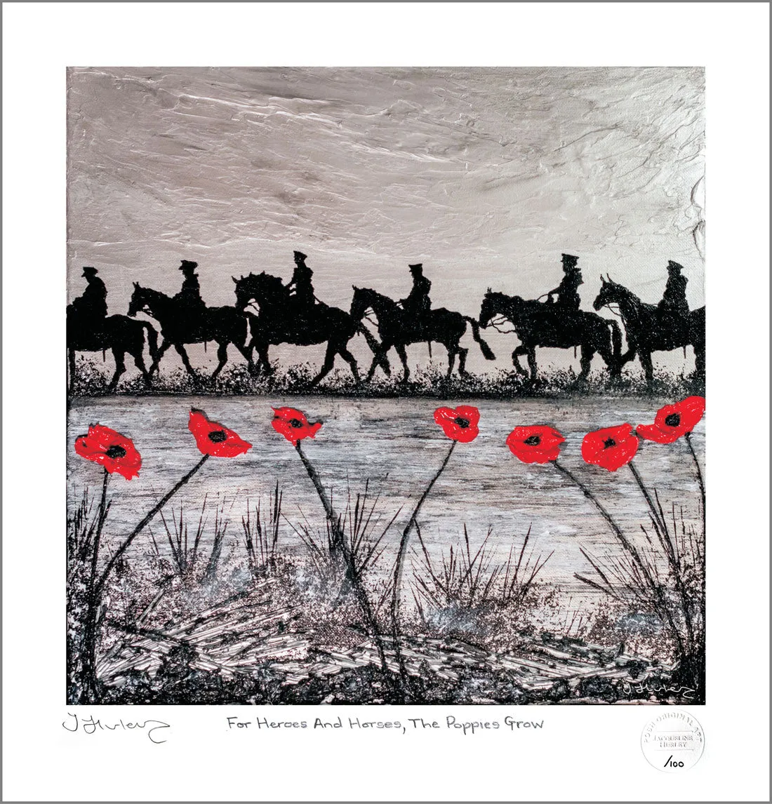 ‘For Heroes And Horses, The Poppies Grow’ - Jacqueline Hurley