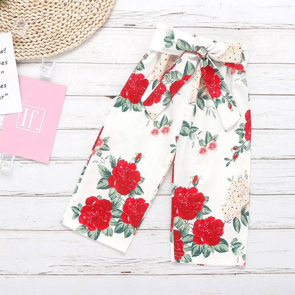 Girls Rose Print 3 Pcs Set - ONLY 3 LEFT !!!