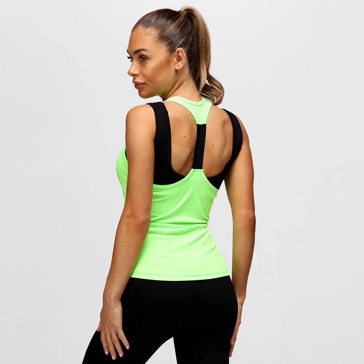 Green Performance Strap Back Vest