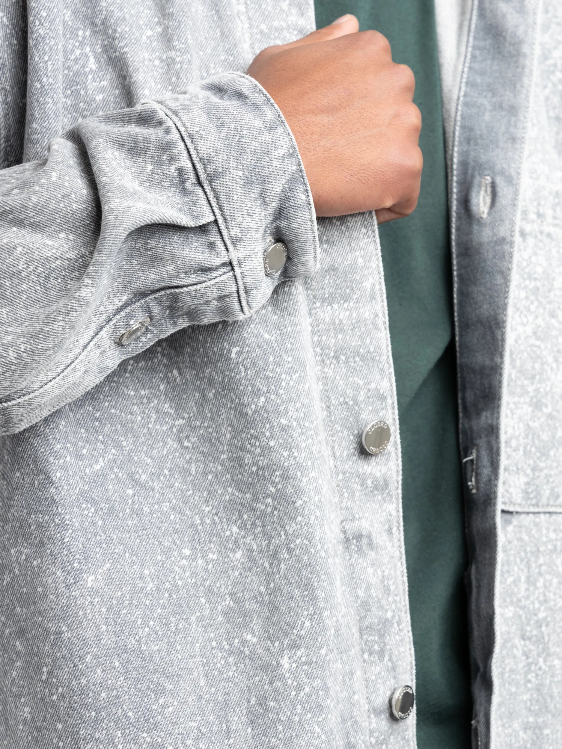 Grey Denim Overshirt