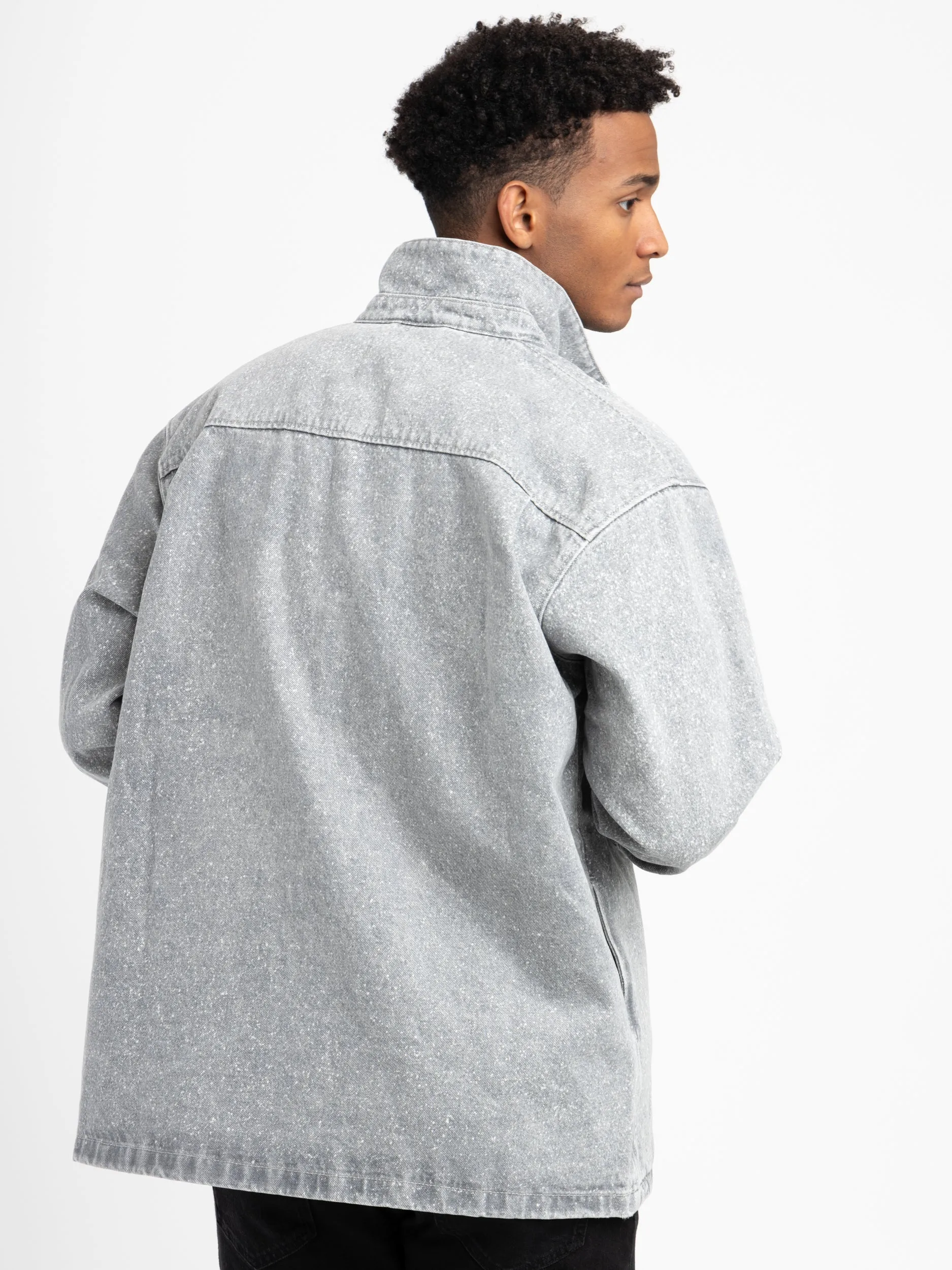 Grey Denim Overshirt