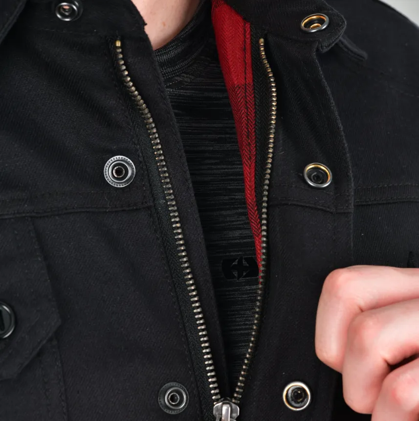 Heist Black AAA Riding Jacket by Oxford