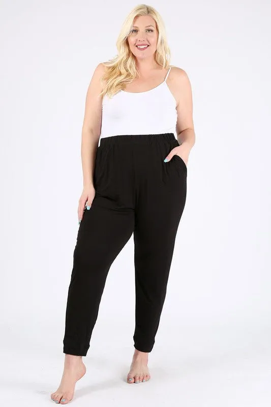 HI Curvy Plus Size Women High Waist Loose fit Pants